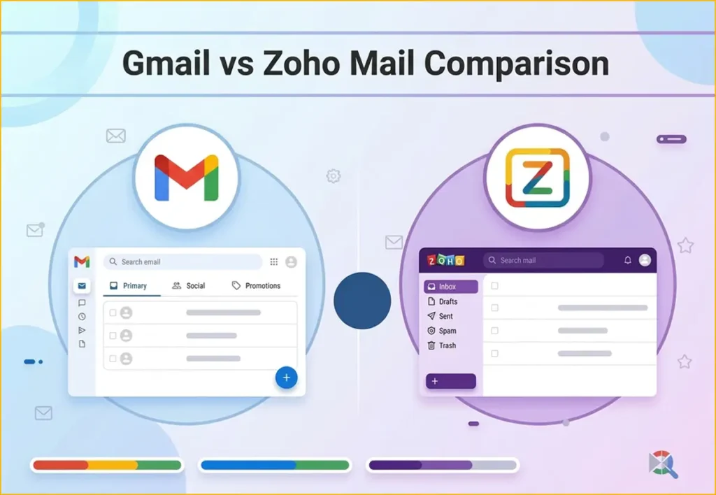 Gmail or Zoho Mail? A real comparison of features