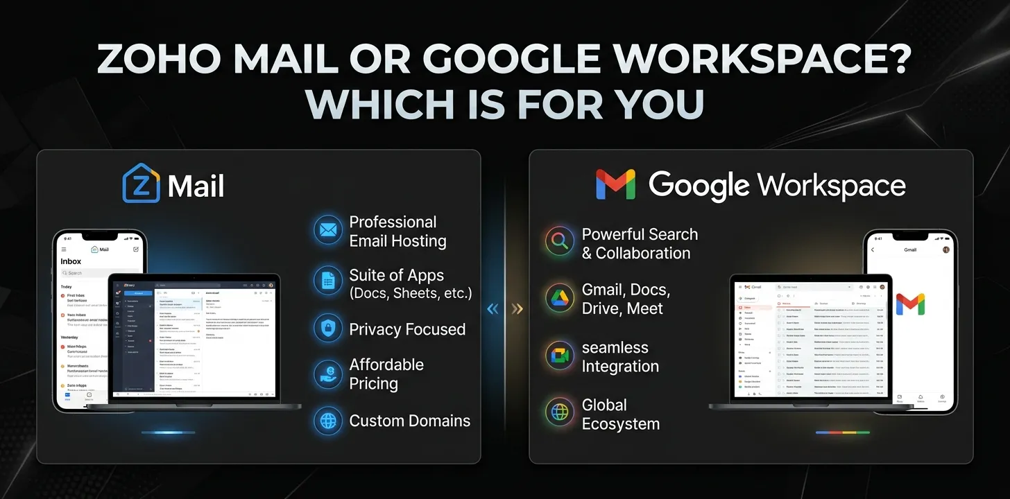 Zoho Mail or Google Workspace Which is for you