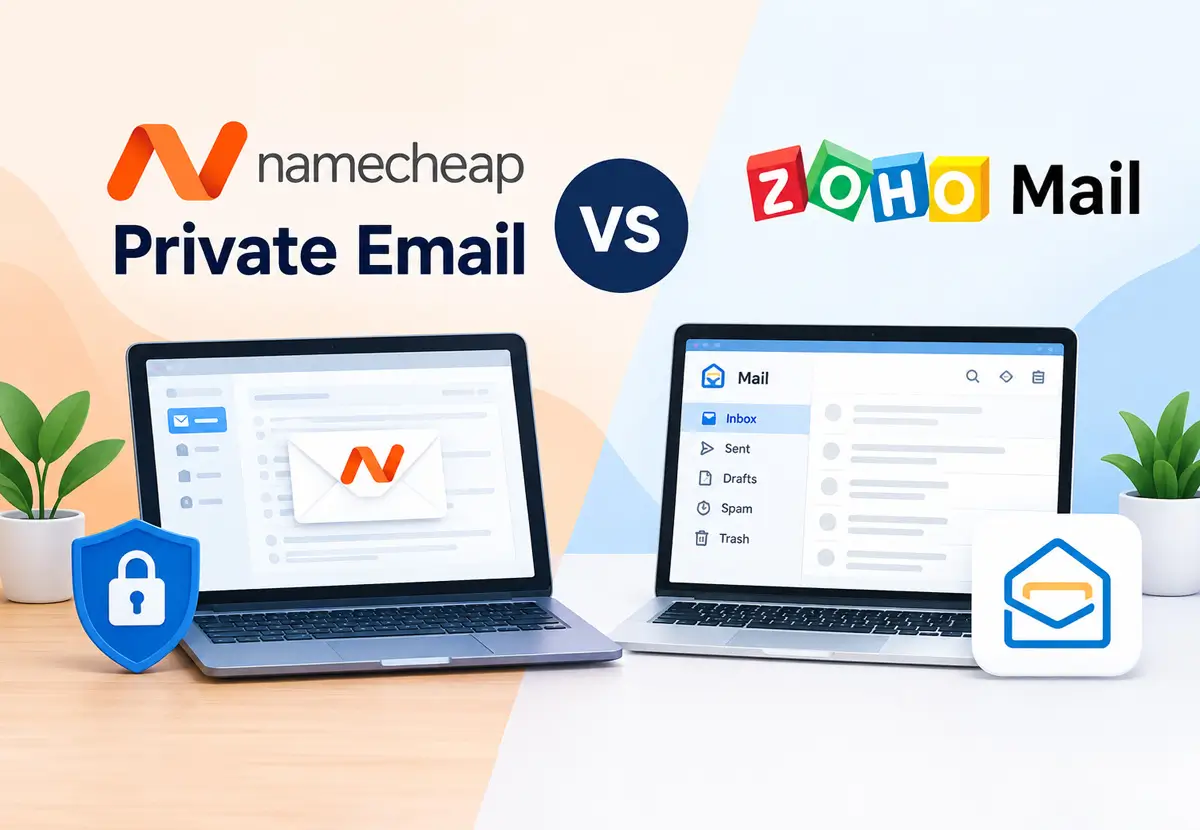 Namecheap Private Email or Zoho Mail? A real comparison of features 1 Namecheap Private Email or Zoho Mail A real comparison of features
