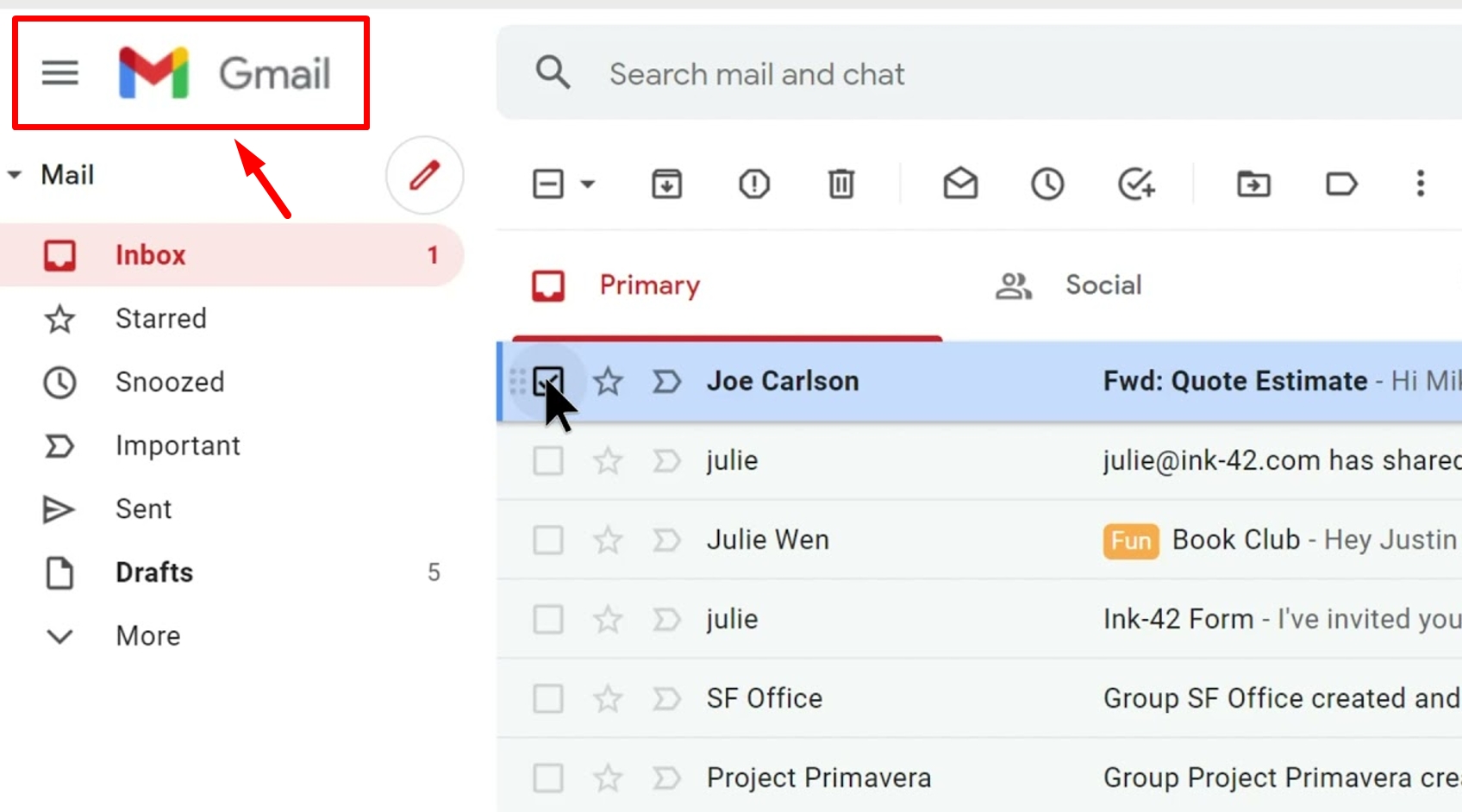 10 Best Free Email Providers for Personal Use (2026) 2 Gmail mail box interface